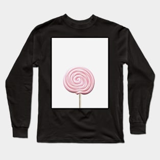 Pink lollipop, Print Pink, Girls Nursery Room Decor, Candy, Kids room print art, Trendy modern print Long Sleeve T-Shirt